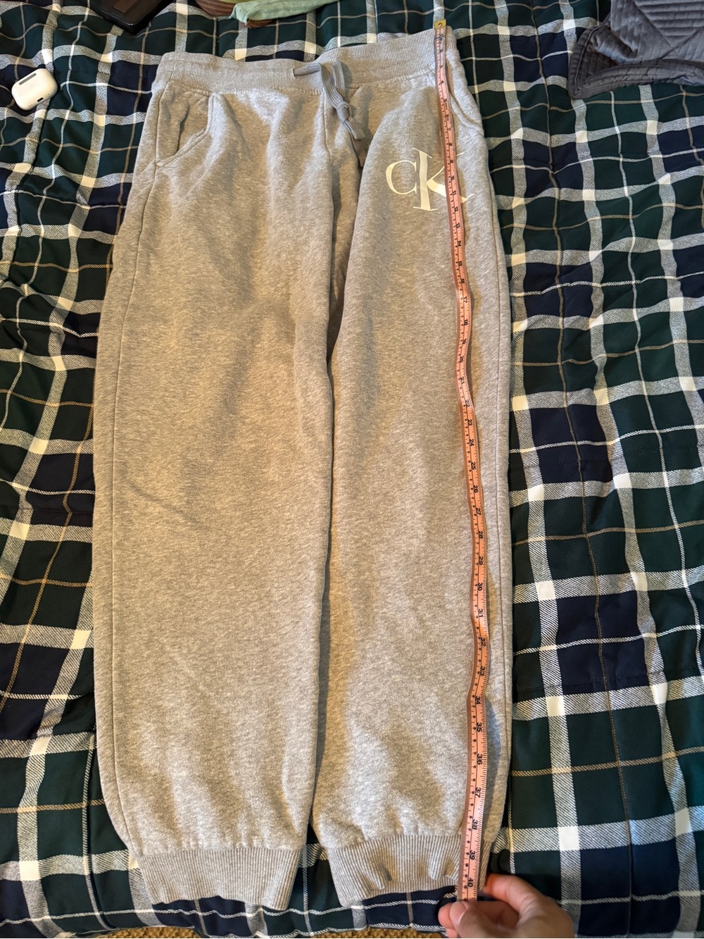 Calvin Klein grey Logo sweatpants